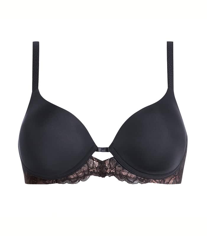 Triumph Amourette Charm Wired Padded Bra In Black